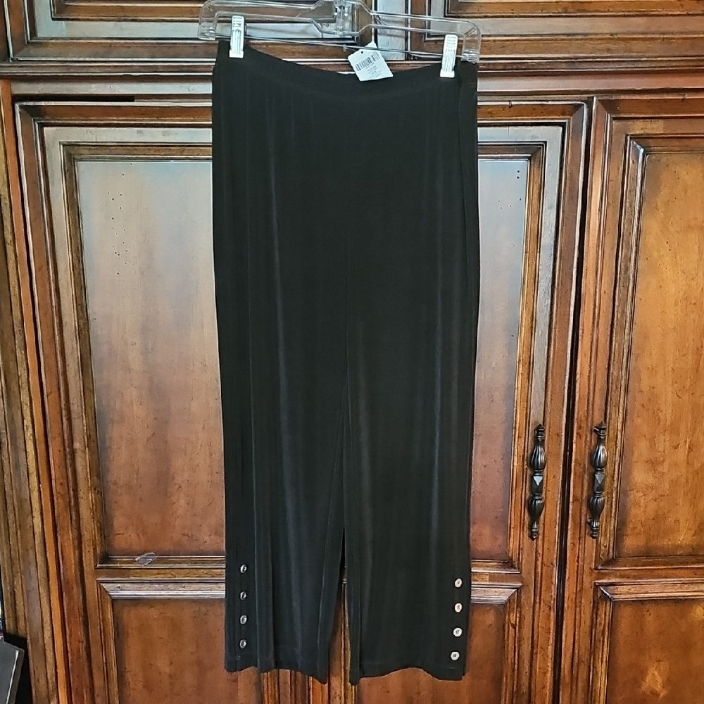 Chico's Traveler's Liquid Knit Chocolate Brown Wide-Leg Pants! Sz. 0/XS - NWT!
